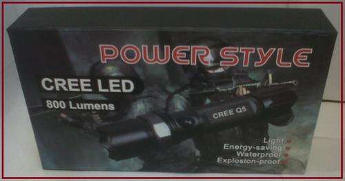 12V AND 220V CHARGE POWER STYLE 800 LUMENS CREE LED TORCH + BATTERY